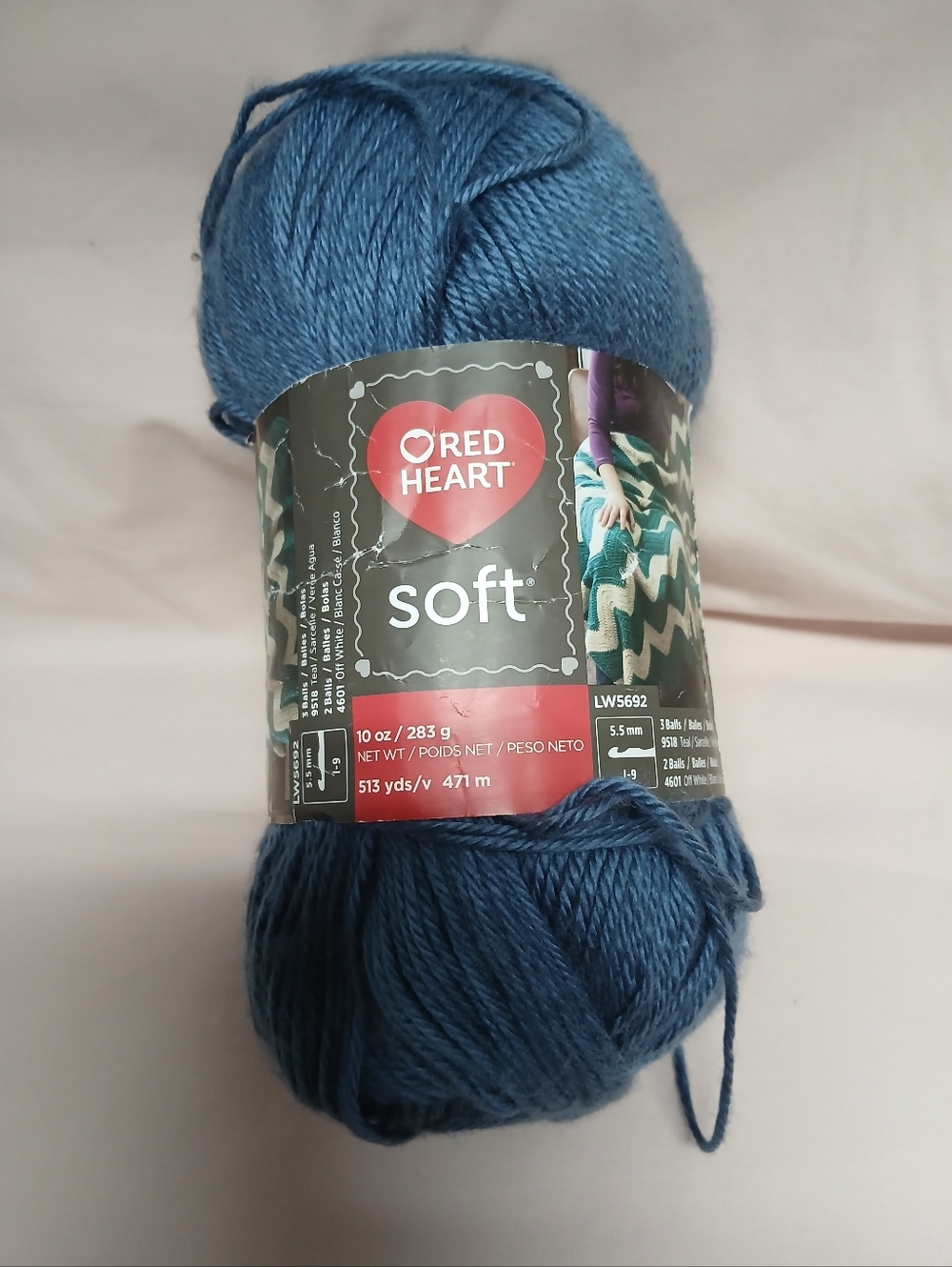 Red Heart Soft Yarn 10 oz Skein - Country Blue